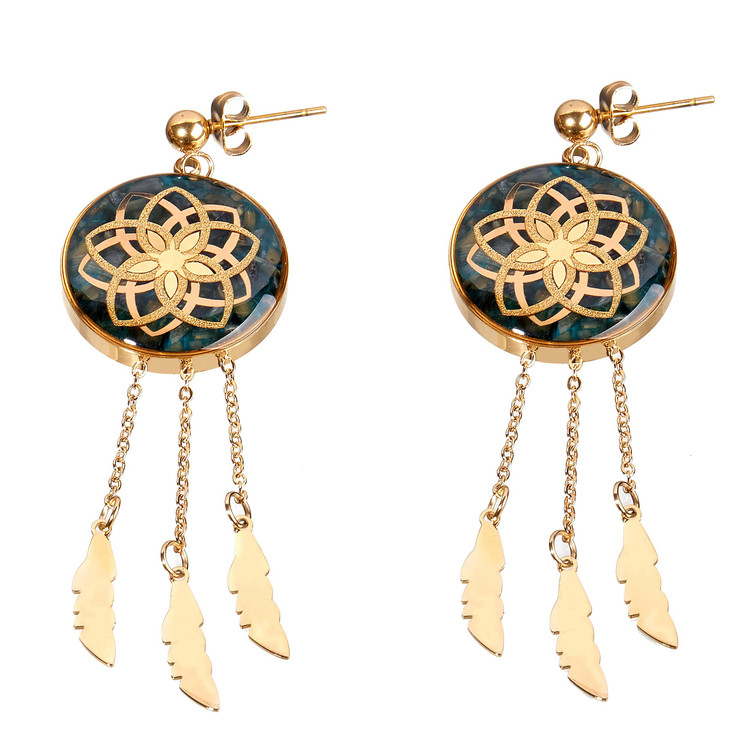 گوشواره ورق طلا دریم کچر