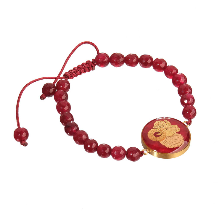 دستبند ورق طلا ماه فروردین