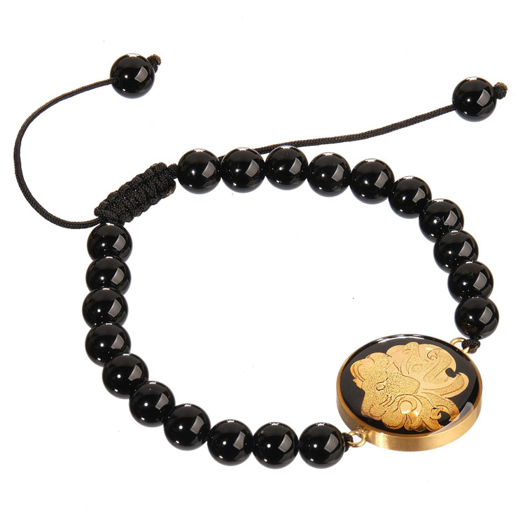 دستبند ورق طلا ماه مرداد