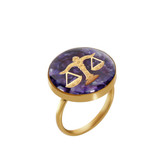 انگشتر ورق طلا مهر