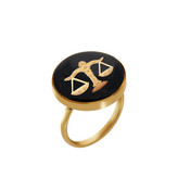 انگشتر ورق طلا مهر