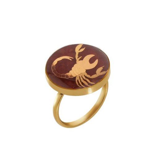 انگشتر ورق طلا آبان