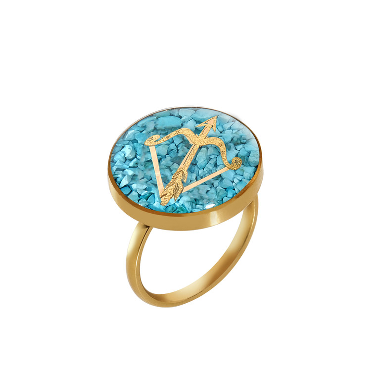 انگشتر ورق طلا آذر