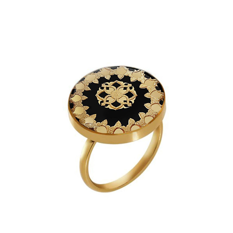 انگشتر ورق طلا اسلیمی