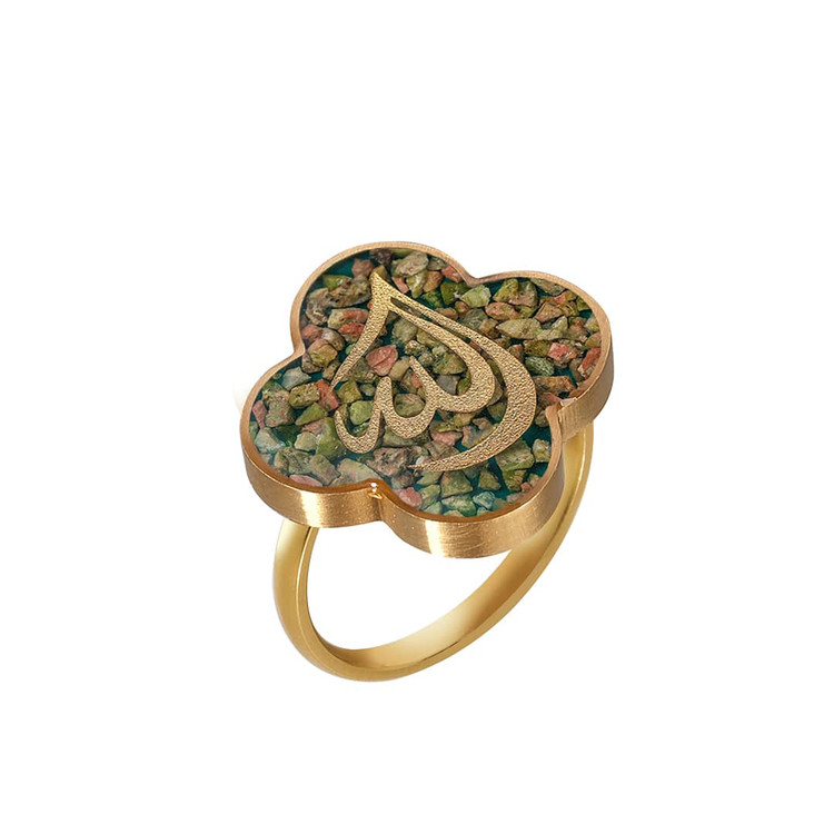 انگشتر ورق طلا ونکلیف الله