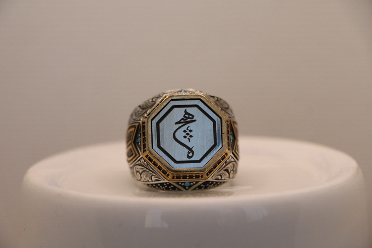 انگشتر نقره مردانه هیچ رکاب سلطنتی