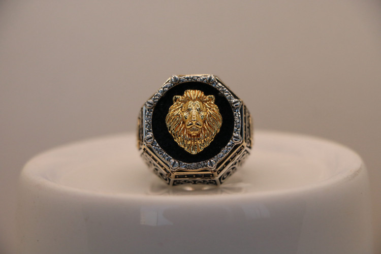 انگشتر نقره مردانه شیر شاه کلکسیونی