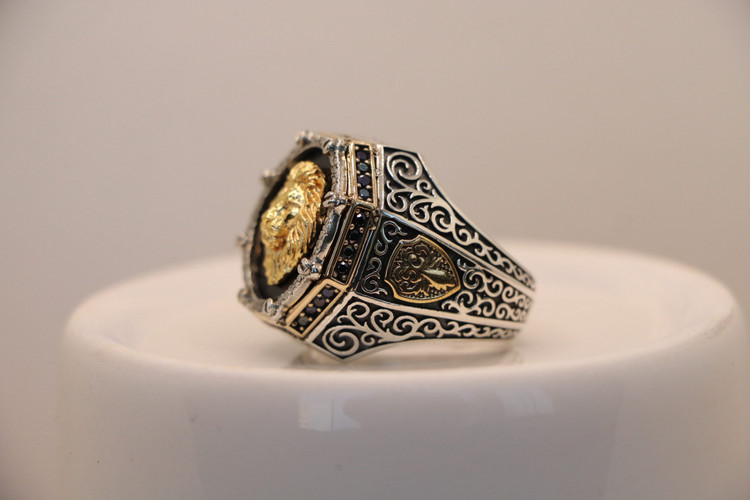 انگشتر نقره مردانه شیر شاه کلکسیونی