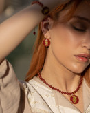 گردنبند ورق طلا بته جقه