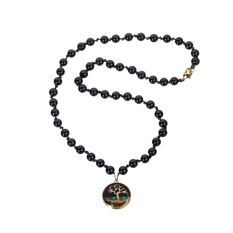 گردنبند ورق طلا درخت زندگی