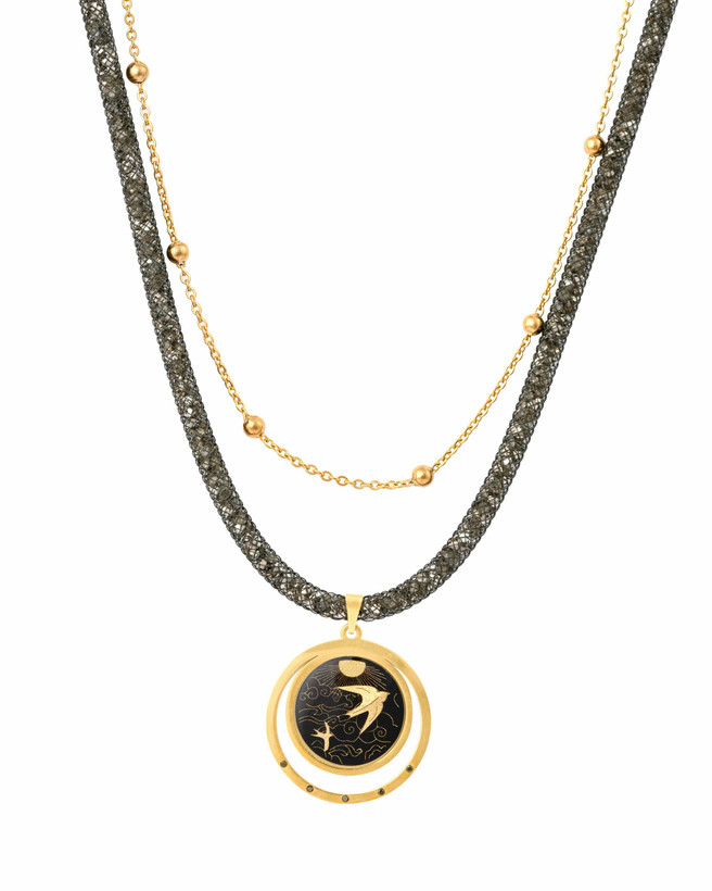 گردنبند ورق طلا آفاق