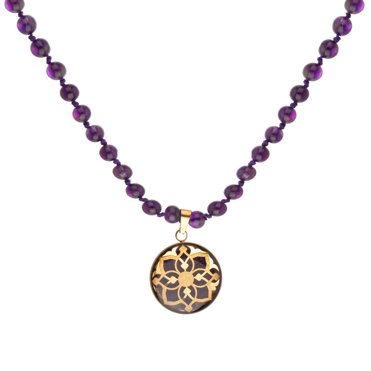 گردنبند ورق طلا زنانه شمس