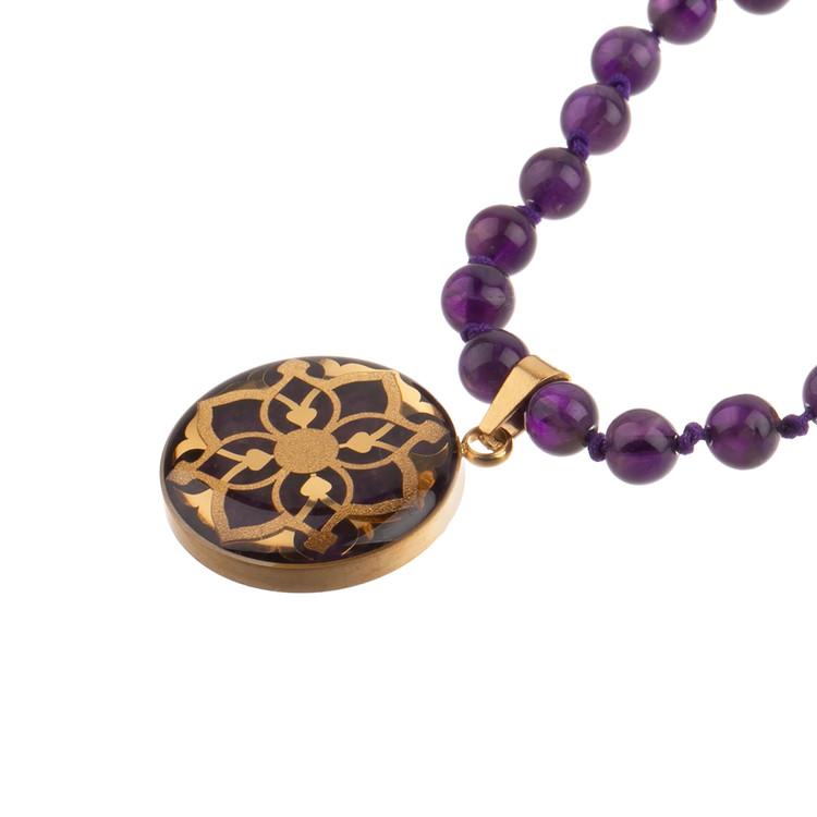 گردنبند ورق طلا زنانه شمس