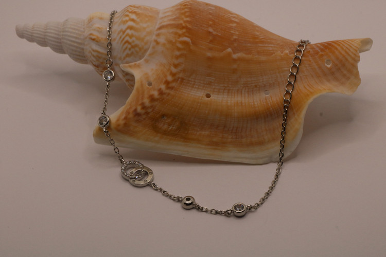 دستبند نقره زنانه حلقه ای