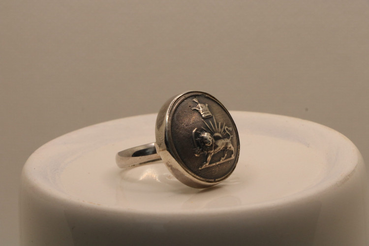 انگشتر نقره شیر و خورشید