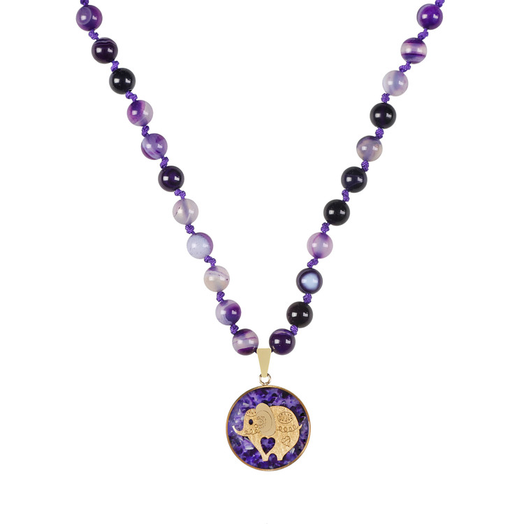 گردنبند ورق طلا فیل