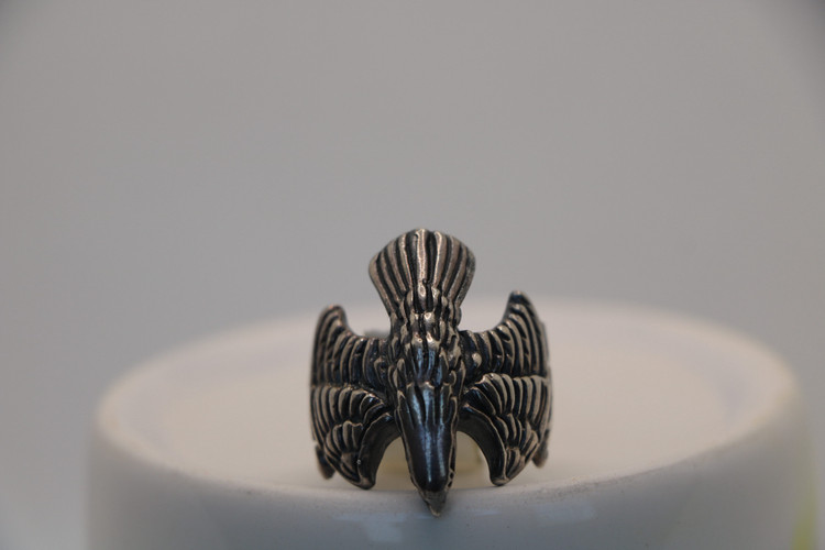 انگشتر نقره مردانه عقاب فانتزی