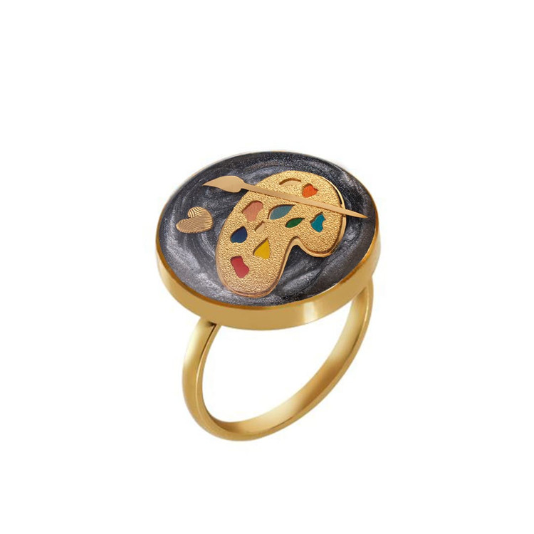 انگشتر ورق طلا پالت