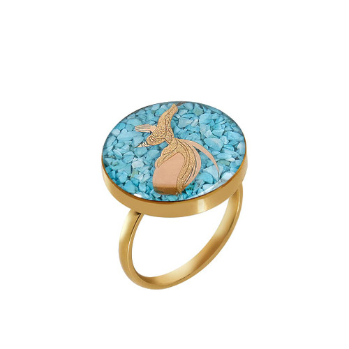 انگشتر ورق طلا رقص سماع