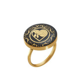 انگشتر ورق طلا دلیار