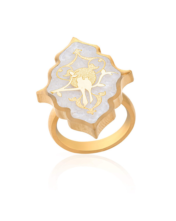 انگشتر ورق طلا ترنج هیلا