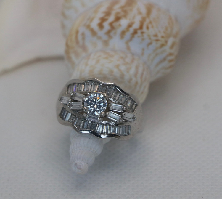 انگشتر نقره زنانه سولیتر