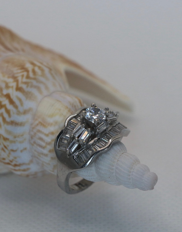 انگشتر نقره زنانه سولیتر