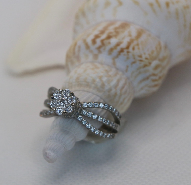 انگشتر نقره زنانه سولیتر