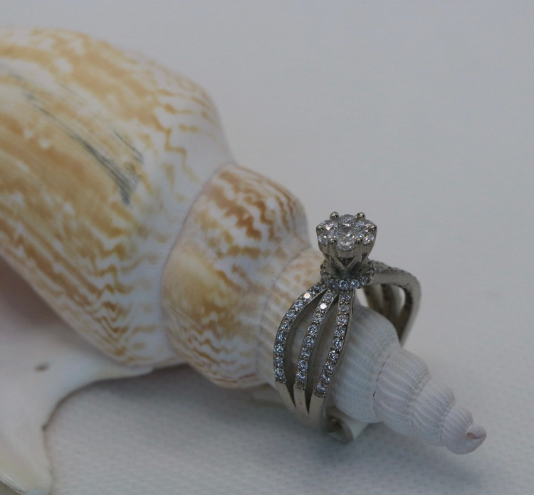 انگشتر نقره زنانه سولیتر