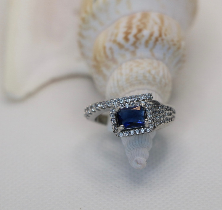 انگشتر نقره زنانه جواهری