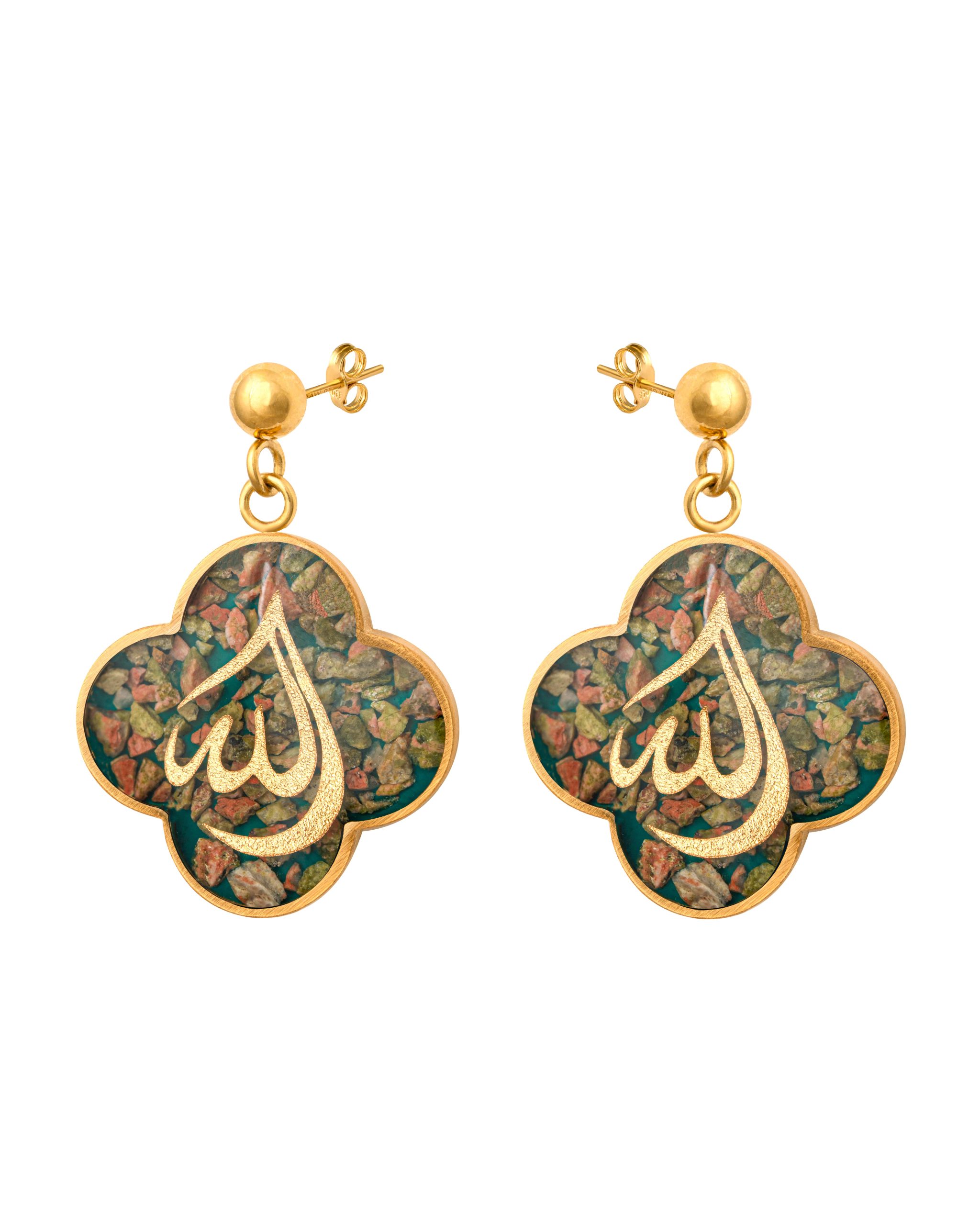گوشواره ورق طلا ونکلیف الله