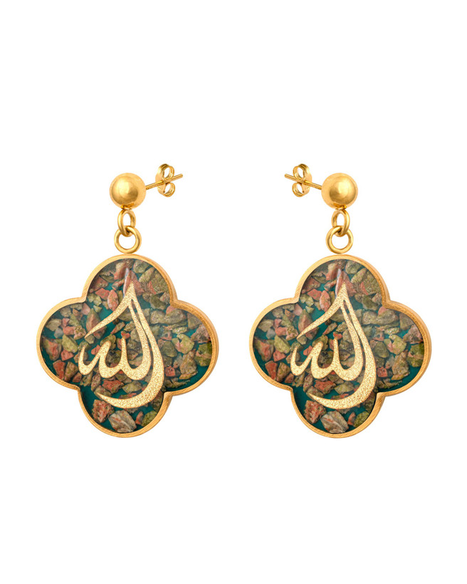 گوشواره ورق طلا ونکلیف الله