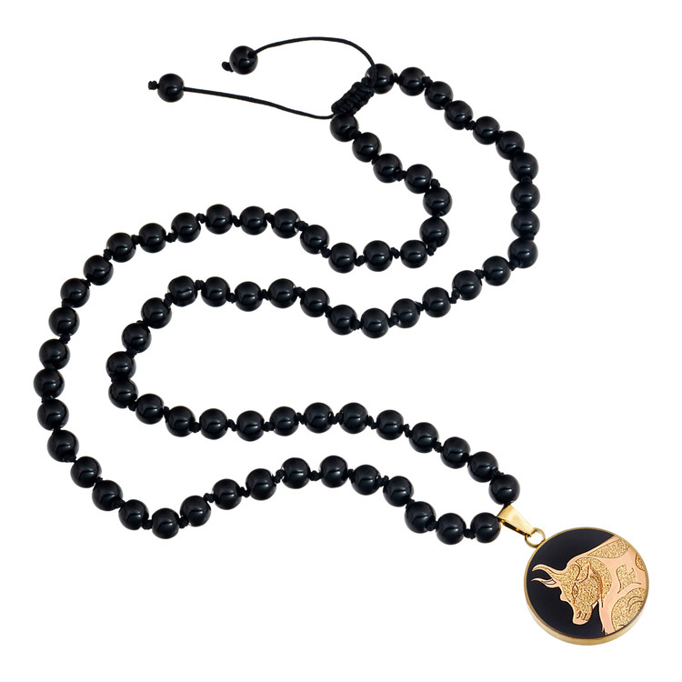 گردنبند سنگ اونیکس مشکی اردیبهشت