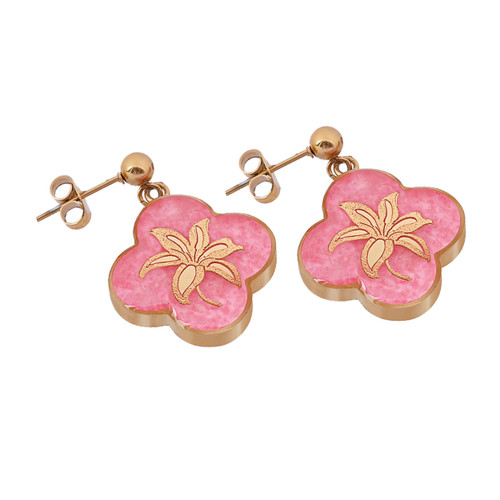 گوشواره ورق طلا ونکلیف بهار