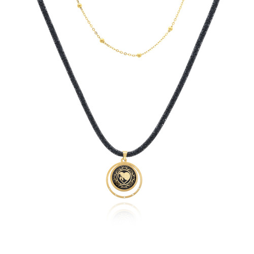 گردنبند ورق طلا زنانه دلیار