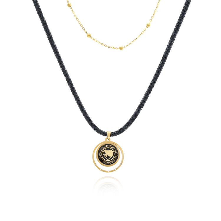 گردنبند ورق طلا زنانه دلیار