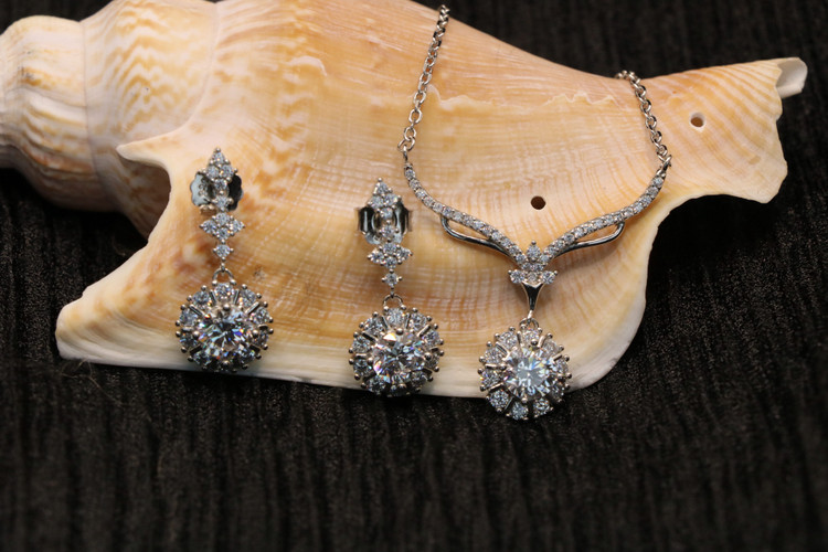 نیم ست نقره زنانه