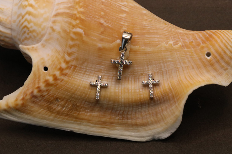 نیم ست نقره زنانه صلیب