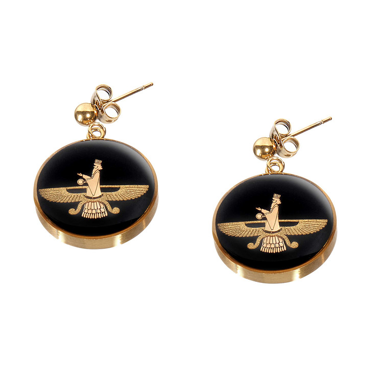 گوشواره ورق طلا فروهر