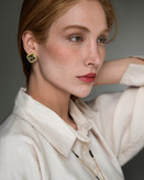 گوشواره ورق طلا گلستان