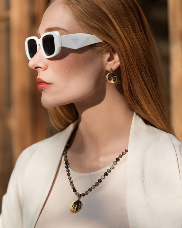 گوشواره ورق طلا ماهدخت