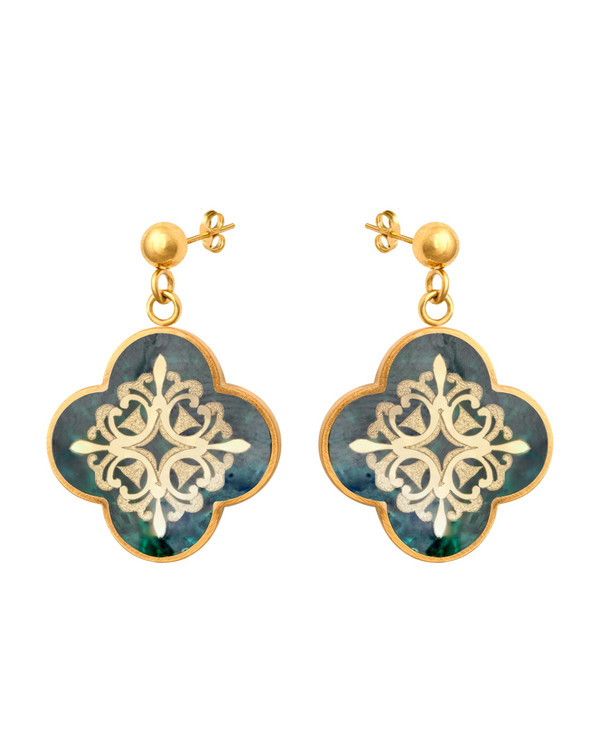 گوشواره ورق طلا ونکلیف هوما