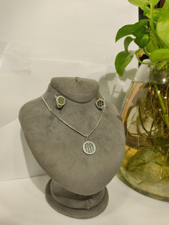 نیم ست نقره زنانه