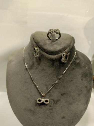 نیم ست نقره زنانه بینهایت