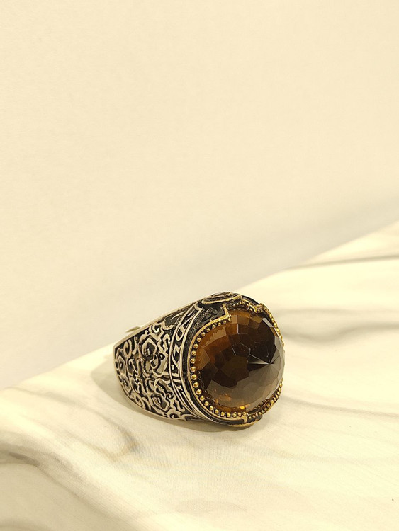 انگشتر نقره مردانه الکساندریت رکاب صفوی