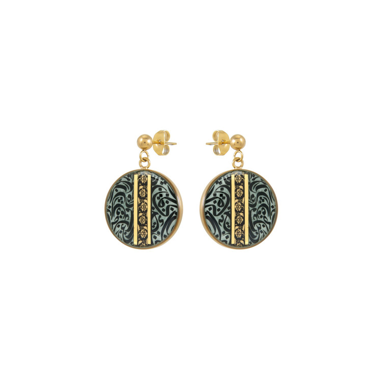 گوشواره ورق طلا ترمه
