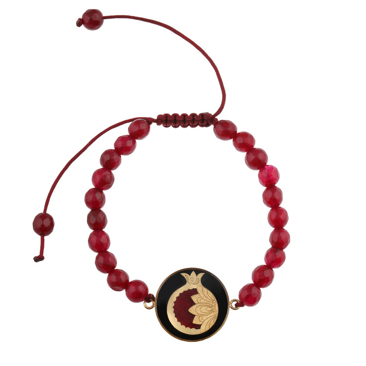 دستبند ورق طلا انار یلدا