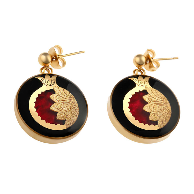 گوشواره ورق طلا انار یلدا