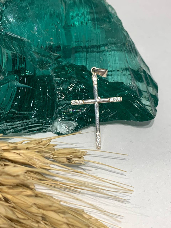 پلاک نقره زنانه صلیب