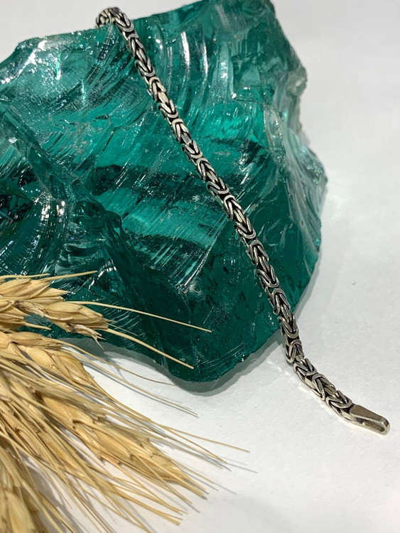 دستبند نقره مردانه کرال